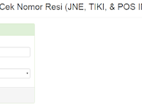 Script PHP Web Developer Gratis Siap pakai Untuk Cek Nomor Resi (JNE, TIKI, & POS INDONESIA)