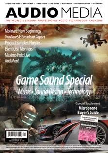 Audio Media. The World's leading professional audio technology magazine 224 - July 2009 | ISSN 0960-7471 | TRUE PDF | Mensile | Professionisti | Audio Recording | Tecnologia | Broadcast
Audio Media is the go-to publication for the audio production professional. It covers everything from gear and techniques through to the business of sound with a focus on the post, broadcast, game audio, recording, live, and mastering markets.
Audio Media is read around the world, both in print and online, with regular content including in-depth news analysis of the industry and the latest technology trends, in-situ gear reviews, case studies, studio and engineer profiles, show news, tutorials, and more.