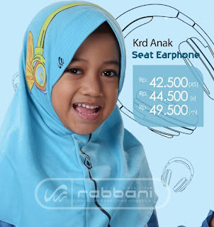 Kreasi Jilbab Anak Rabbani Terbaru