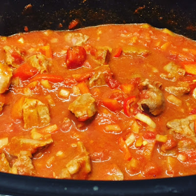 Slow Cooker Lamb Madras ready to serve