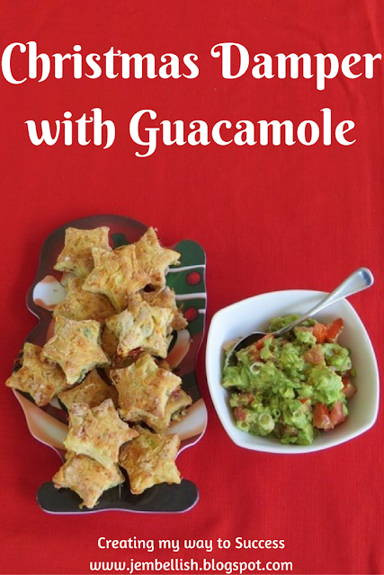Christmas Damper with Guacamole