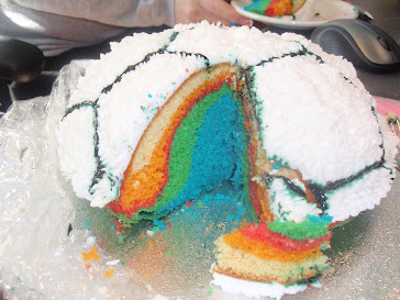 Rainbow Soccer Ball