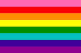 Gilbert Baker's original pride flag