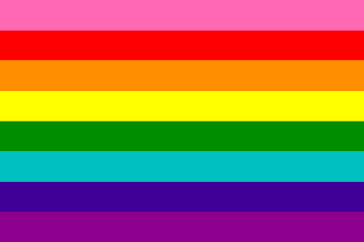 Gilbert Baker's original pride flag