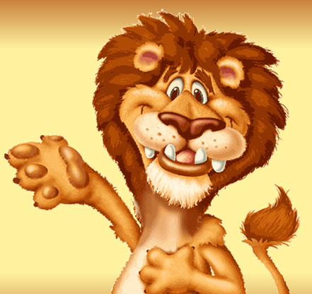 cartoon lion