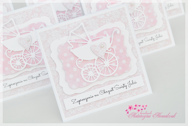 Zaproszenia na Chrzest Święty scrapbooking