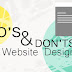 Some dos and don’ts of web design for web developers