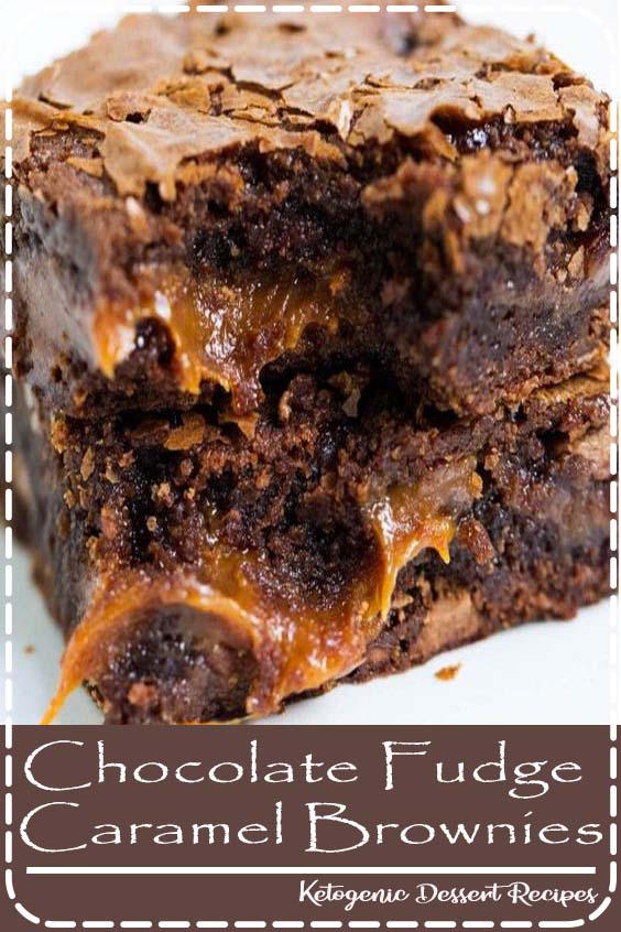 Chocolate Fudge Caramel Brownies - Easy to make brownies that are loaded with chocolate chips and layers of gooey caramel. Rich, chewy and simply amazing!#chocolate #chocolaterecipes #caramel#brownies 