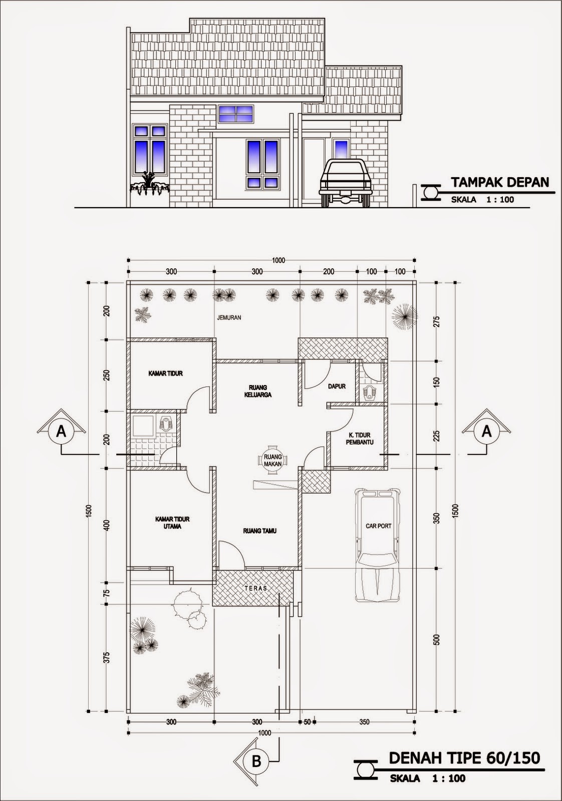 Gambar Desain Rumah Minimalis 1 Lantai Ukuran 6x9 Terbaru Desain