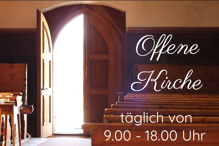 Offene Kirche von Mai bis September