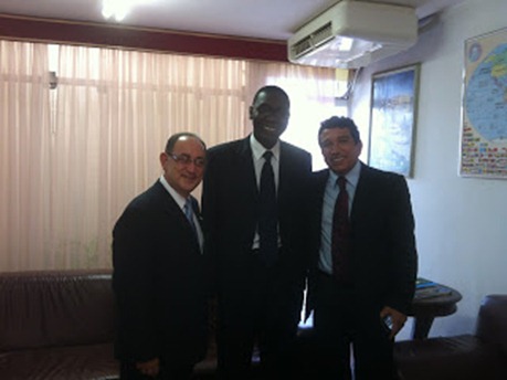 Magno Malta e embaixador do Senegal