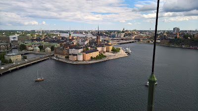 View from City Hall Tower to Riddarholmen.