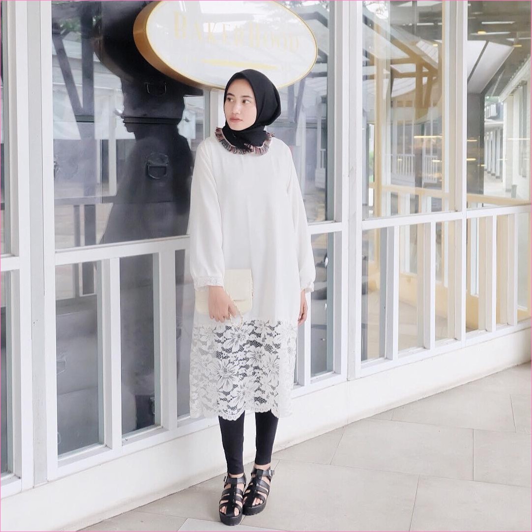 24 Model Outfit Baju Tunic Hijabers Ala Selebgram 2019 