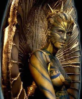 gold body paint