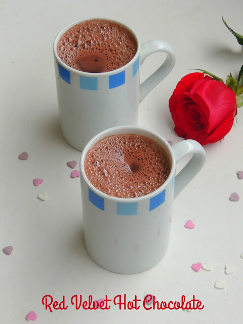 Valentine's day Red velvet Hot chocolate