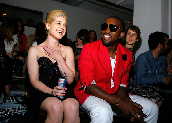 kanye west fashion show. Kelly Osbourne and Kanye West