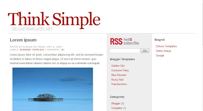 Think-Simple Template Blogger