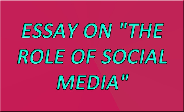 Image displaying an essay discussing the role of social media in society