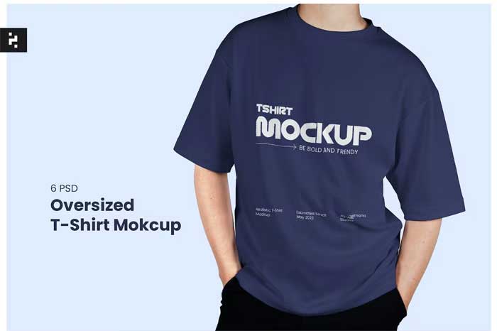 Oversized T-Shirt Mockup Pack