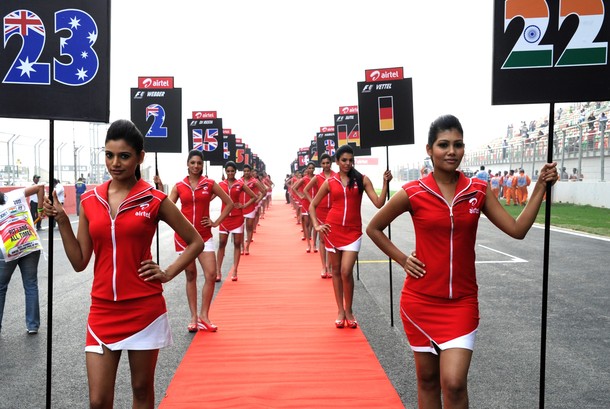 2012 AIRTEL INDIAN F1 GRAND PRIX - F1 GRID GIRLS [ CLICK FOR LARGER IMAGE ]