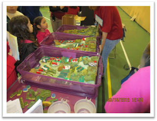 Young event participants play watershed game.