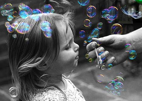 Amazing bubbles effect
