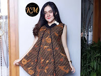 Contoh Model Baju Batik Kerja Wanita Modern