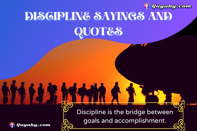 Some quotes on the most valued quality of life is discipline | Discipline Sayings and Quotes