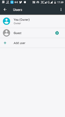 Add a guest user to your phone feature in android 