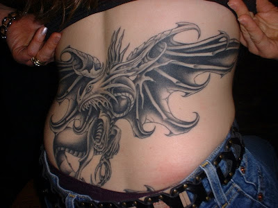 tattoos on black people. Black Dragon Tattoo art