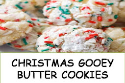 CHRISTMAS GOOEY BUTTER COOKIES