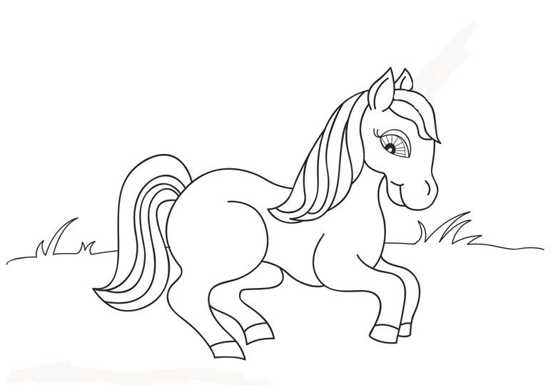 Coloring Pages For Kids Horse 3