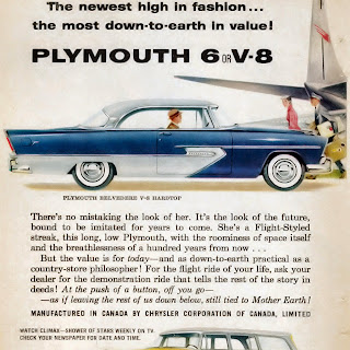 1956 Plymouth Belveder advertising