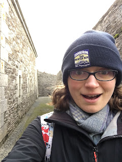 me running through the mazes of St Mawes Castle