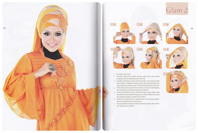 Cara Memakai Hijab Glamour  Cara Memakai Jilbab