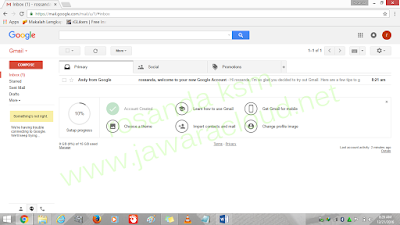 tampilan email di google gmail