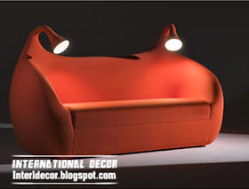red sofa bed, creative beds for modern interior
