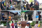 12 Warga Korban Banjir dan Longsor Di Dompu Terima Bantuan Dari Kapolsek Dompu