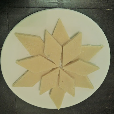 Kaju Katli or Kaju barfi sweet desset made with cashew