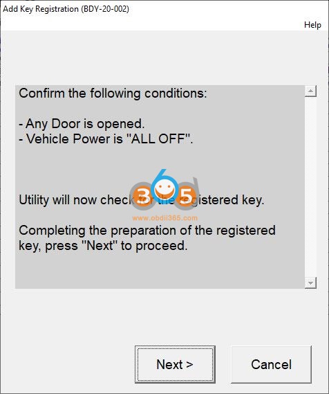 Mini VCI Techstream Register Toyota Roomy Key 6