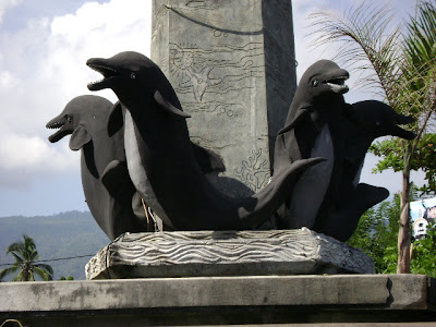 Statues of Dolphins in Lovina Beach