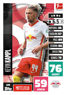 Topps Match Attax Bundesliga 2020-2021 RB Leipzig Set