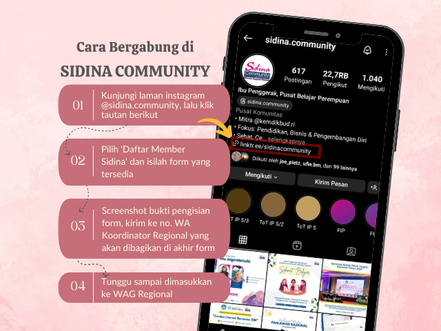 cara bergabung di Sidina Community