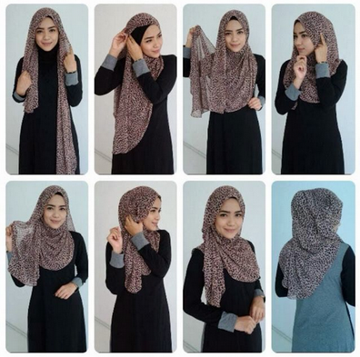 Kumpulan Cara Memakai Jilbab Shawl Simple Sehari Hari