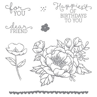  Birthday Blooms Clear Mount Stamp Set