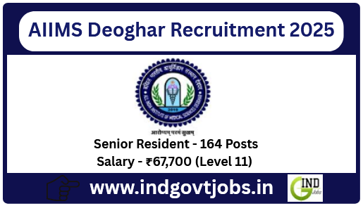 AIIMS Deoghar Senior Resident 2025