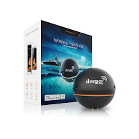 Deeper Smart Portable Fish Finder 3.0 Depth Finder, wireless fishfinder with Bluetooth for Smartphone or Tablet, underwater sonar technology. For all types of fishing in fresh water and salt water