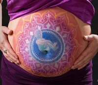 Imágenes de Belly Painting de Mandalas