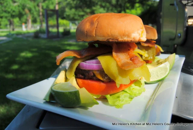 Ultimate Tex-Mex Burger at Miz Helen's Country Cottage