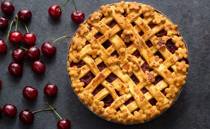 Ginger Cherry Pie